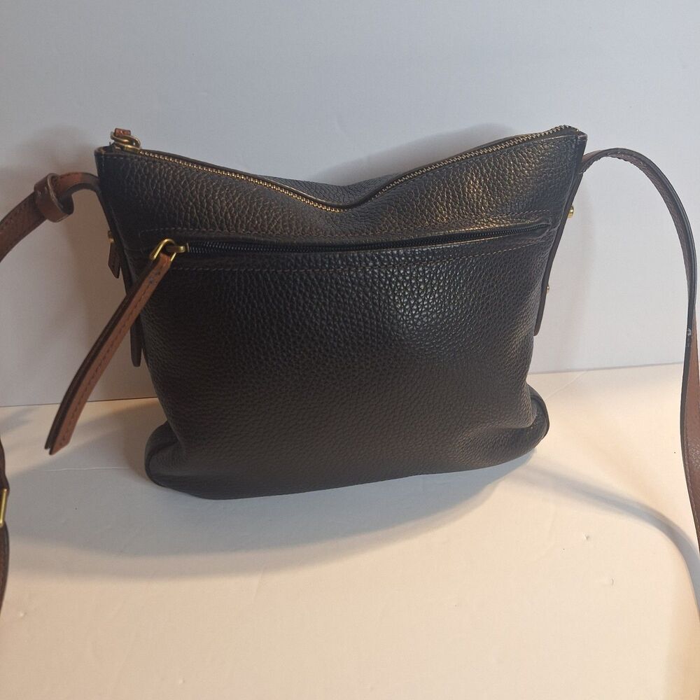 Fossil Two Tone Women's Pebble Leather Crossbody Handbag - Picture 3 of 14